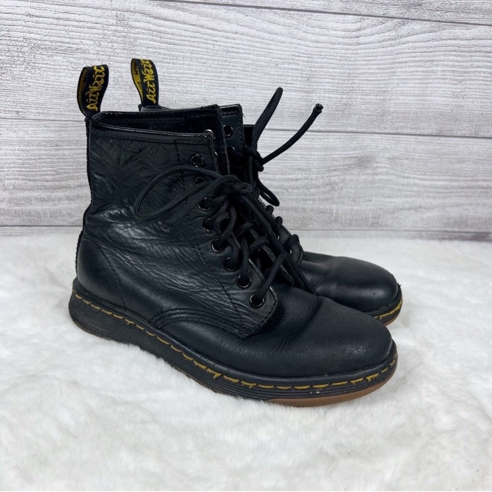 Dr. Martens Kids Youth Black Leather 1460 Pascal Lace Up Combat Boots Size 4
